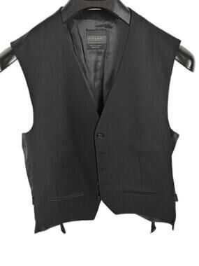 Men’s Zara Man Suit Vest Black Size XL